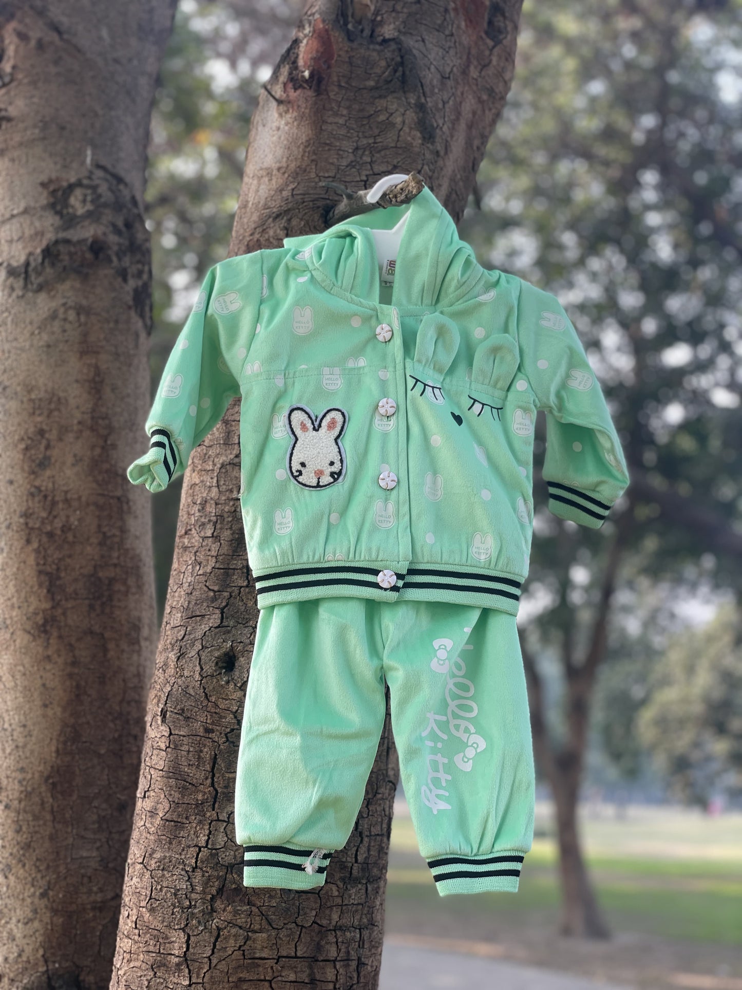 Soft Hooded Two-Piece Outfit